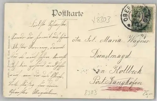 Oberroning Oberroning Laaber Kloster x 1911 / Rottenburg a.d.Laaber /Landshut LKR