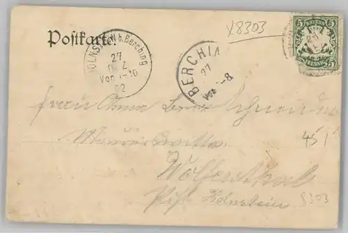 Oberroning Oberroning Laaber Gasthof Post  x 1902 / Rottenburg a.d.Laaber /Landshut LKR