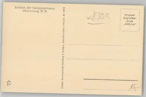 Oberroning Oberroning Laaber Salesianerinnen Institut  ungelaufen ca. 1920 / Rottenburg a.d.Laaber /Landshut LKR