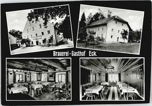 Boebrach Brauerei-Gasthof Eck ungelaufen ca. 1965 / Boebrach /Regen LKR