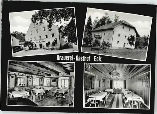 Boebrach Brauerei-Gasthof Eck ungelaufen ca. 1965 / Boebrach /Regen LKR