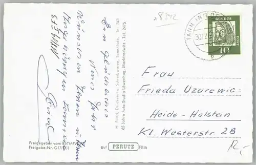 Eiberg Tann Fliegeraufnahme x 1961 / Tann /Rottal-Inn LKR