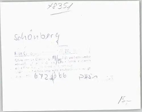 Schoenberg Bayerischer Wald Fliegeraufnahme o 1966 / Schoenberg /Freyung-Grafenau LKR