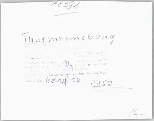 Thurmansbang Fliegeraufnahme o 1966 / Thurmansbang /Freyung-Grafenau LKR