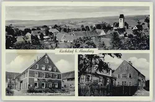 Kirchdorf Kelheim Schule Gemischtwarenhandlung Jakob Forstner ungelaufen ca. 1930 / Kirchdorf /Kelheim LKR