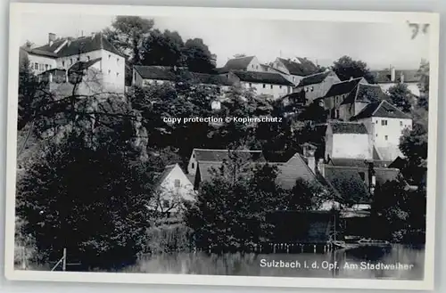 Sulzbach-Rosenberg  Stadtweiher * 1940 / Sulzbach-Rosenberg /Amberg-Sulzbach LKR