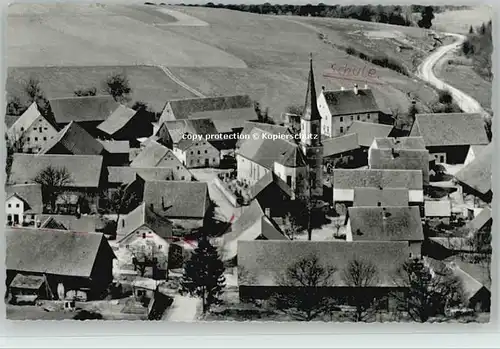 Thann Berching Fliegeraufnahme ungelaufen ca. 1955 / Berching /Neumarkt LKR