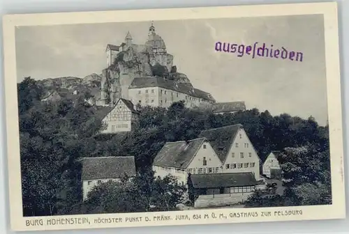 Hohenstein Kirchensittenbach Burg Hohenstein * 1920 / Kirchensittenbach /Nuernberger Land LKR