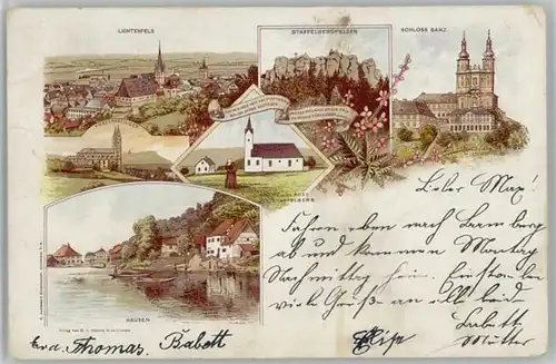 Banz Bad Staffelstein Hausen Schloss Banz x 1899 / Bad Staffelstein /Lichtenfels LKR