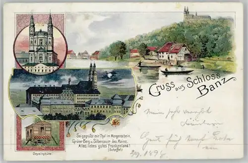 Banz Bad Staffelstein Schloss Banz x 1898 / Bad Staffelstein /Lichtenfels LKR