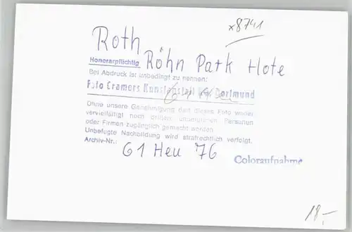 Nordheim Rhoen Roth Nordheim Roehn Park Hotel * / Nordheim v.d.Rhoen /Rhoen-Grabfeld LKR