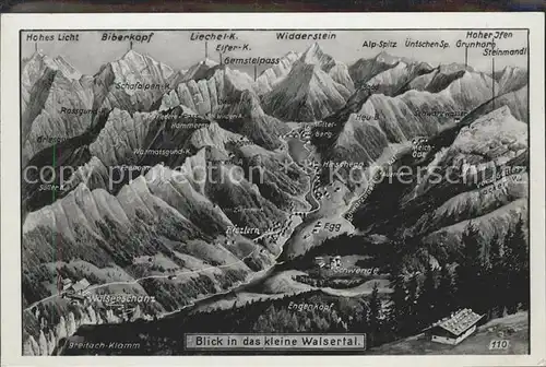 Riezlern Kleinwalsertal Vorarlberg Das Kleine Walsertal Alpenpanorama Kat. Mittelberg