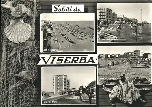 Viserba Vita di Spiaggia Ora del bagno Via G. Dati Meeresfruechte Muscheln