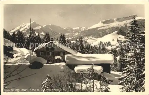 Riezlern Kleinwalsertal Vorarlberg Grenzgasthof Walserschanz Kat. Mittelberg