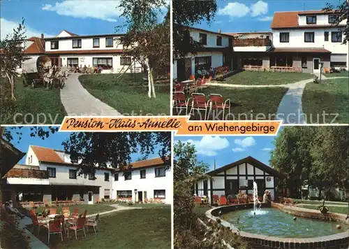 Bad Holzhausen Luebbecke Pension Haus Annelie Gartenanlage Kat. Preussisch Oldendorf