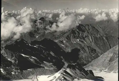 Pfitsch Gran Pilastro vista verso Picco de Croce Hochfeiler Wilde Kreuzspitze Zillertaler Alpen Kat. Val di Vizze Bozen Suedtirol