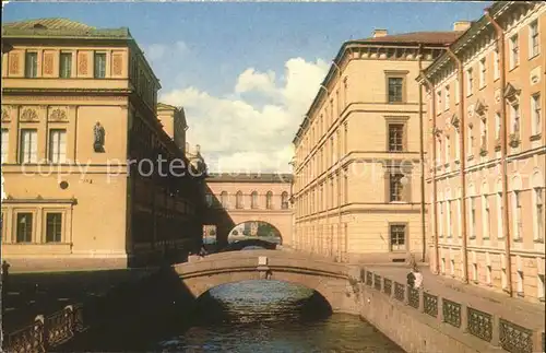 Leningrad St Petersburg Winter Canal Kat. Russische Foederation