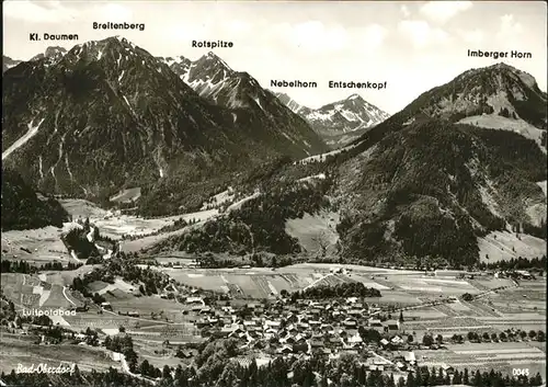 Nebelhorn Imberger Horn Entschenkopf Rotspitze Kat. Oberstdorf