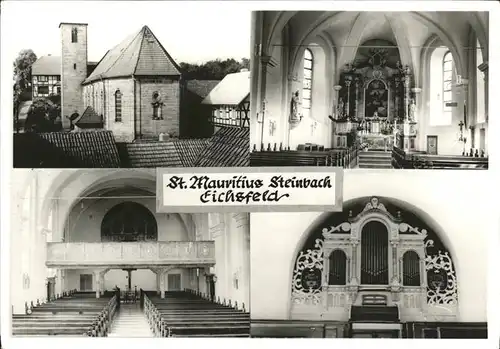 Steinbach Eichsfeld Kirche St. Mauritius Altar Orgel
