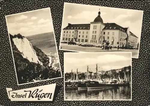 Ruegen Insel Sassnitz Kreidekueste Hafen Kat. Bergen