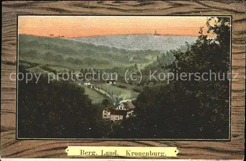 Bergisches Land Kronenburg