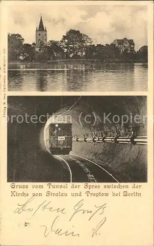 Treptow Berlin Tunnel zwischen Stralau u.Treptow / Berlin /Berlin Stadtkreis