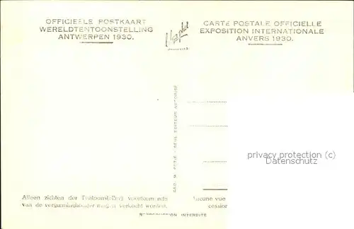 Antwerpen Anvers De Ingang von Kiel 1930 Kat. 