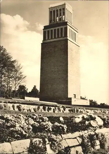 Buchenwald Weimar Nationale Mahn  Gedenkstaette Turm Reihengraeber Kat. Weimar