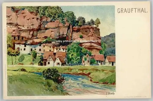 Graufthal Bas Rhin Kuenstlerkarte * 1900 / Eschbourg /Arrond. de Saverne