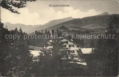 Riezlern Kleinwalsertal Vorarlberg Grenzgasthof Walserschanz Kat. Mittelberg