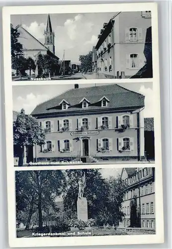 Nussbach Ortenau Nussbach Gasthaus Zum Schwanen Krieger Denkmal  * / Oberkirch /Ortenaukreis LKR