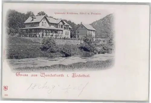 Wendefurth Pension Haus Quensel * / Altenbrak /Harz LKR