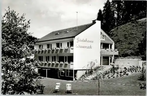 Nussbach Schwarzwald Nussbach [Handschriftlich] Gaestehaus Wieseneck * / Triberg im Schwarzwald /Schwarzwald-Baar-Kreis LKR