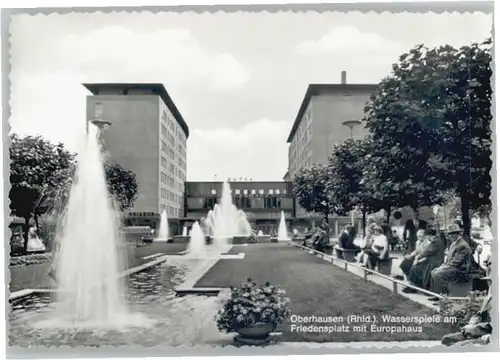 Oberhausen Wasserspiele Europahaus Friedensplatz / Oberhausen /Oberhausen Stadtkreis