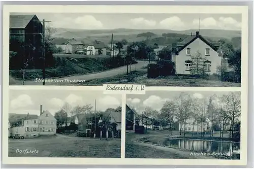 Rodersdorf Vogtland Rodersdorf Weischlitz Dorfplatz Schule * / Weischlitz /Vogtlandkreis LKR