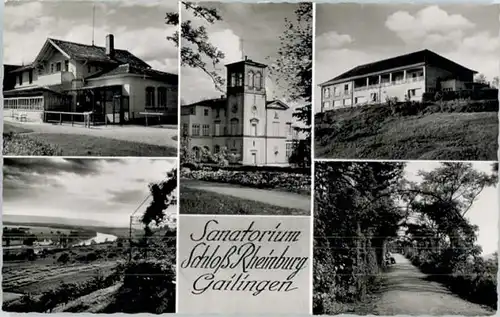 Gailingen Sanatorium Schloss Rheinburg x / Gailingen am Hochrhein /Konstanz LKR