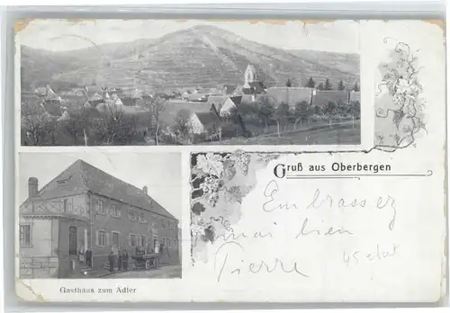 Oberbergen Vogtsburg Oberbergen Gasthaus zum Adler x / Vogtsburg im Kaiserstuhl /Breisgau-Hochschwarzwald LKR