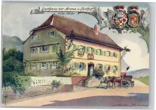 Unterprechtal Gasthaus zur Krone Ladhof * / Elzach /Emmendingen LKR