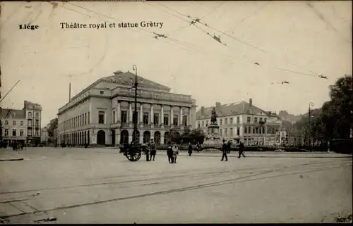 Liege Luettich Liege Theatre Royal Statue Gretry x / Luettich /Provinde Liege Luettich