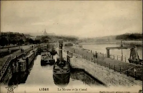 Liege Luettich Liege Meuse Canal * / Luettich /Provinde Liege Luettich