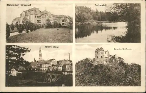 Greiffenberg Schlesien Sanatorium Birkenhof Park Burgruine Greiffenstein x