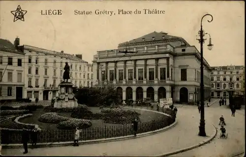 Liege Luettich Liege Statue Gretry Place Theatre x / Luettich /Provinde Liege Luettich