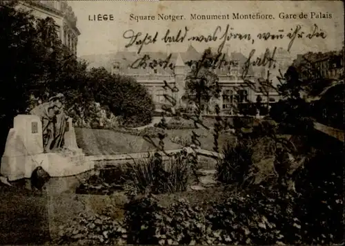 Liege Luettich Liege Square Notger Monument Montefiore Gare Palais x / Luettich /Provinde Liege Luettich