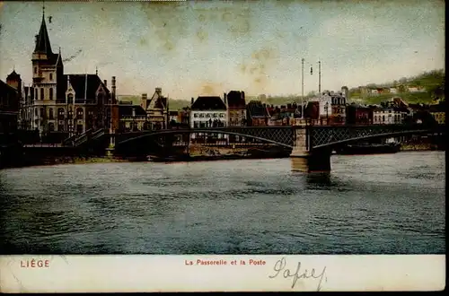 Liege Luettich Liege Passerelle Poste x / Luettich /Provinde Liege Luettich