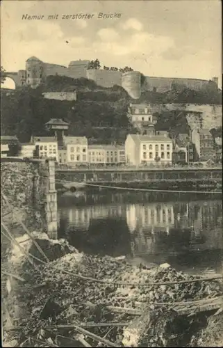 Namur Wallonie Namur Zerstoerte Bruecke x /  /