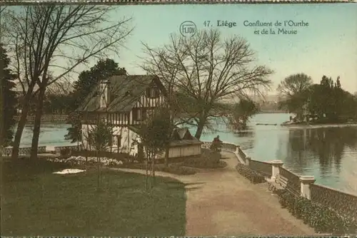 Liege Luettich Liege Confluent Ourthe Meuse * / Luettich /Provinde Liege Luettich