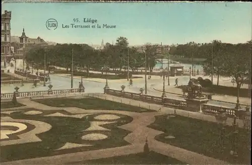 Liege Luettich Liege Terrasses Meuse * / Luettich /Provinde Liege Luettich