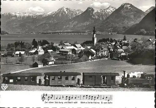 St Gilgen Salzkammergut Panorama Eisenbahn Kat. St Gilgen Wolfgangsee