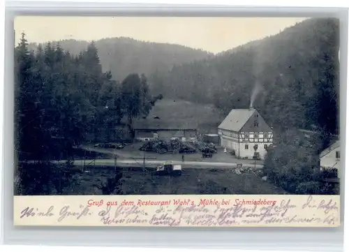 Schmiedeberg  Dippoldiswalde Restaurant Wahls Muehle x / Dippoldiswalde /Saechsische Schweiz-Osterzgebirge LKR