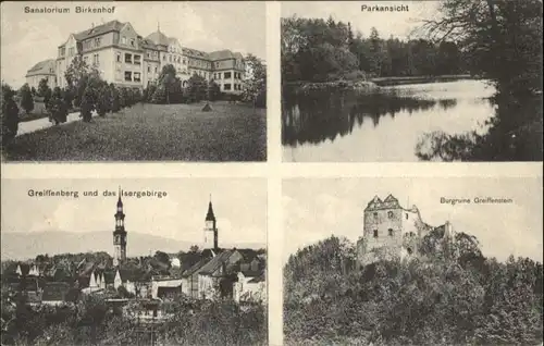 Greiffenberg Schlesien Sanatorium Bikenhof Burgruine Greiffenstein *
